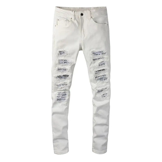 Calça Jeans Bandana Branca
